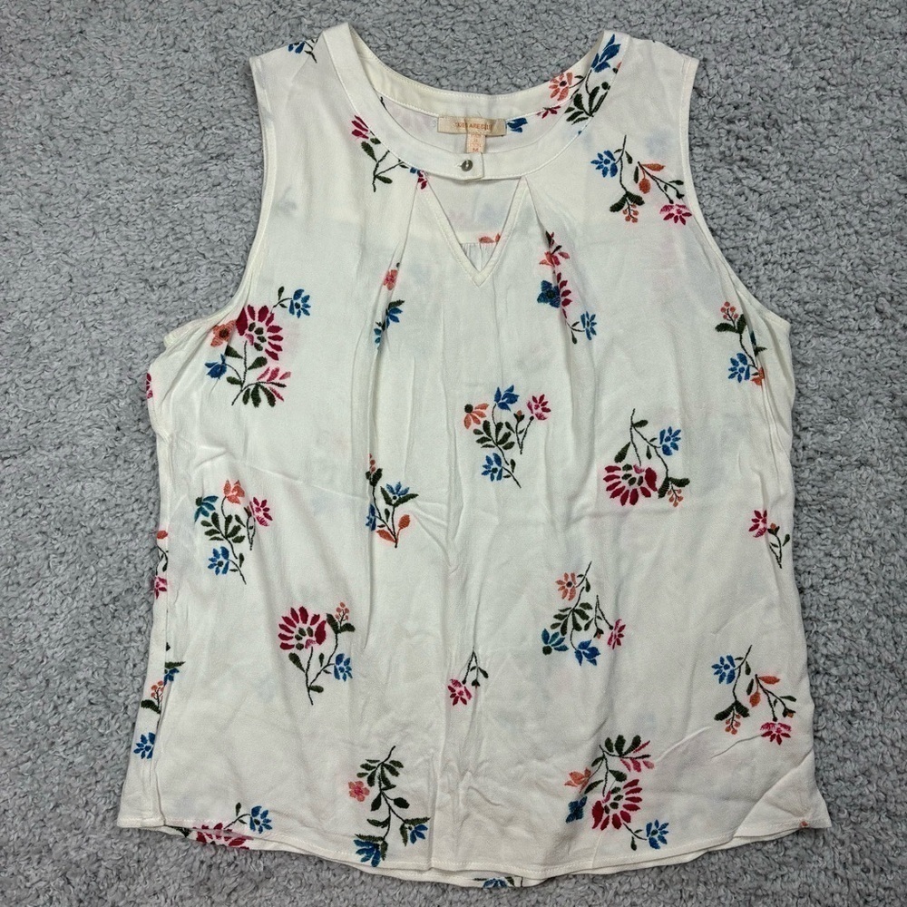 Skies are Blue Top Womens Medium Sleeveless Blouse Party Office Layering Church